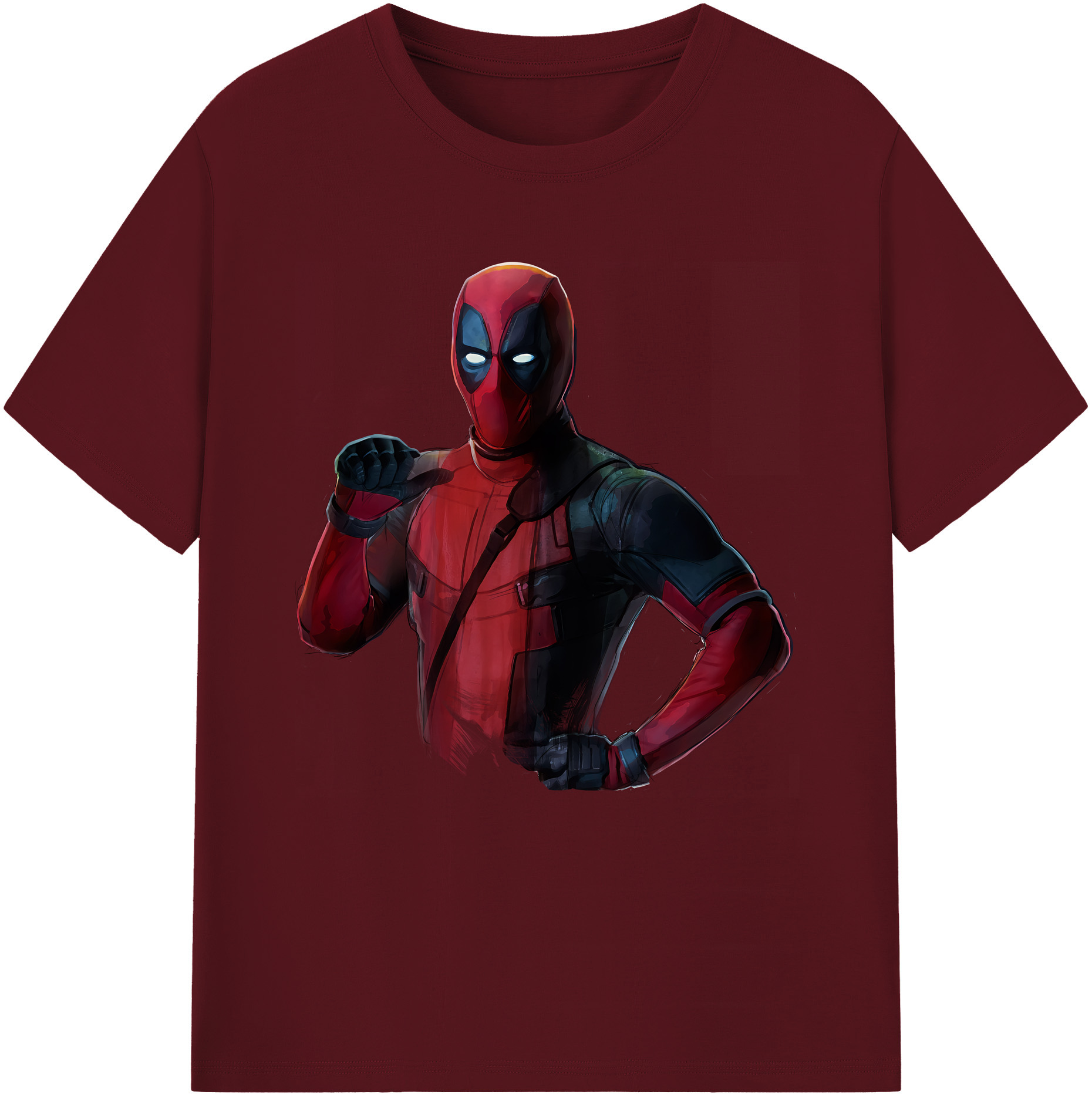 （画像用） Deadpool デッドプール 綿100％半袖Tシャツ（フロントプリント）